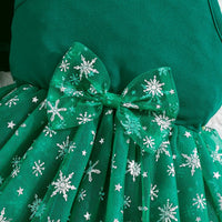 Girls Green Embroidered Tulle Overlay Fit & Flare Dress With Shrug Casual Dresses