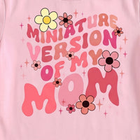 Girls Pink Typographic Print Short Sleeve T-Shirt Tshirts