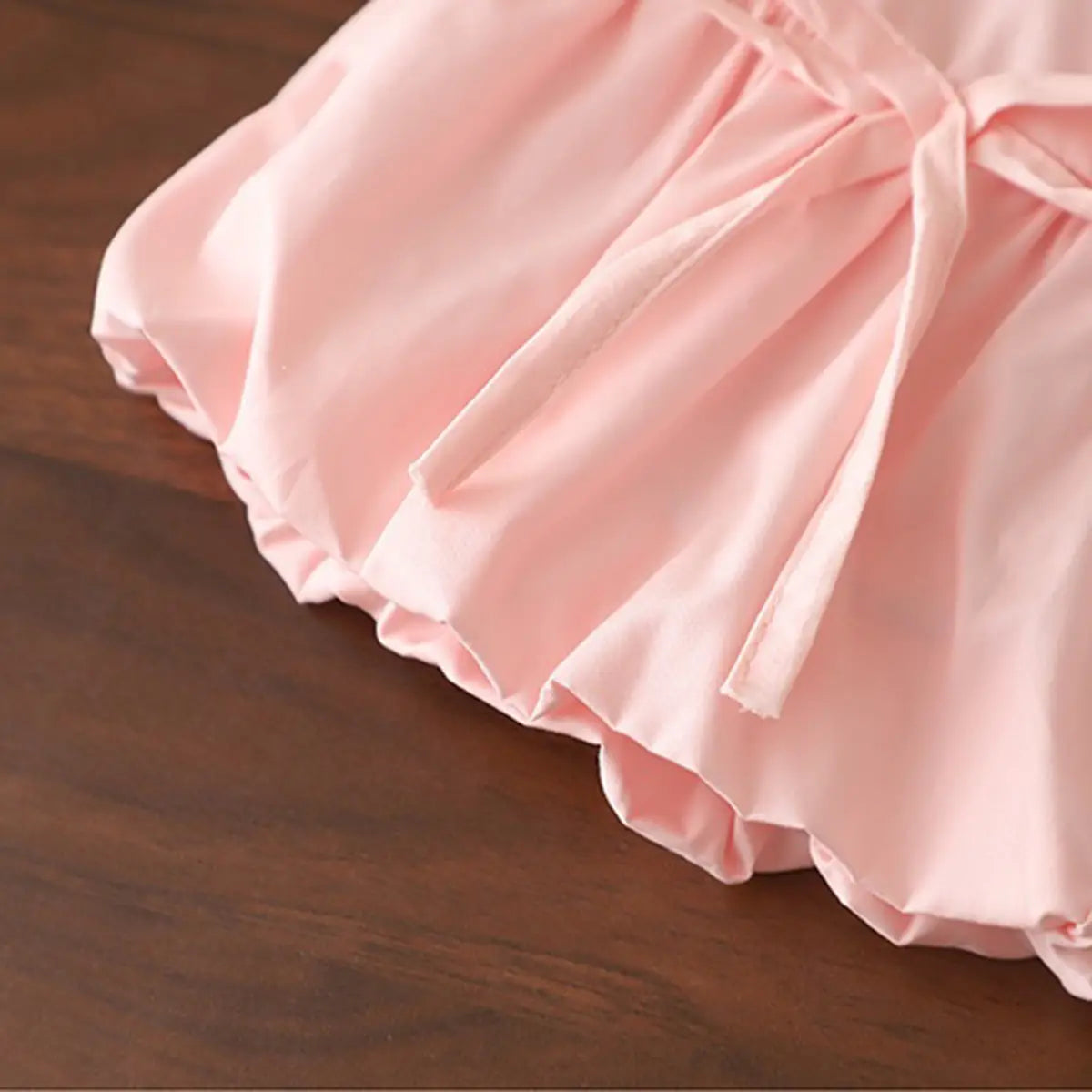 Girls Light Pink Striped Sleeveless Top With Shorts Sets 2 pc. Sets