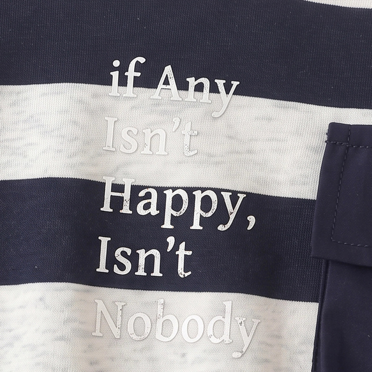 Boys Navy Blue Striped Long Sleeve Sweatshirt Sweatshirts & Hoodies