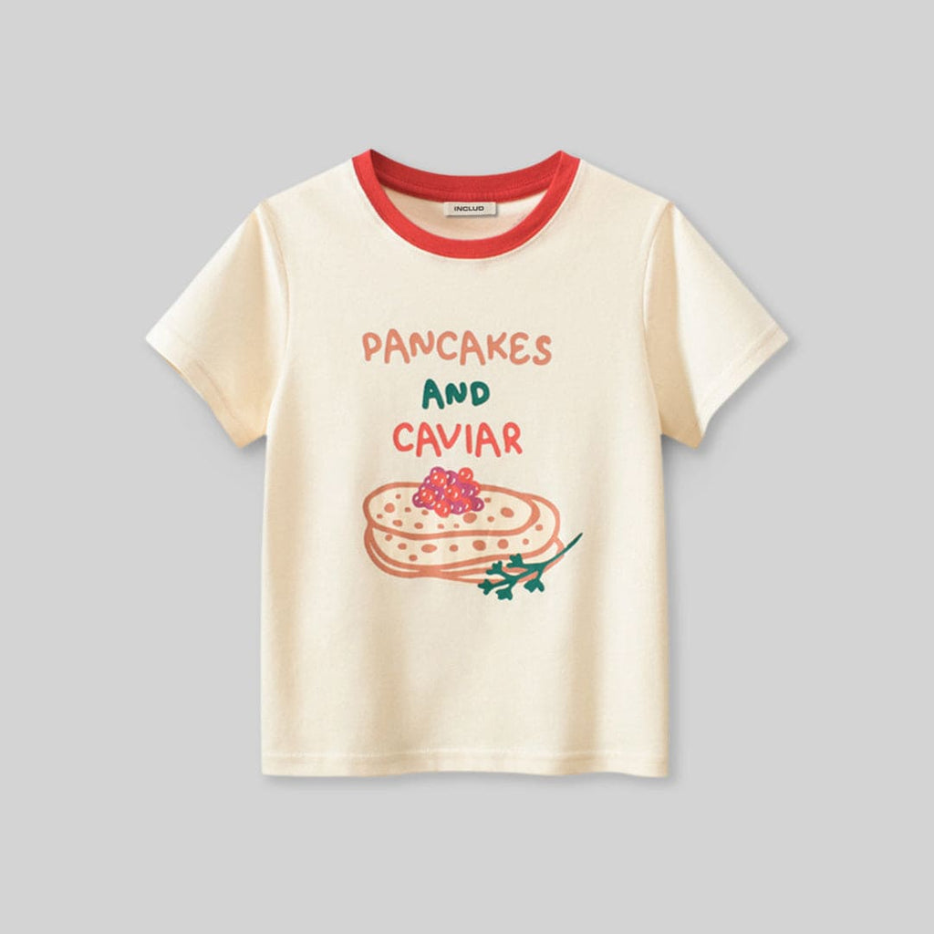 Girls Printed Short Sleeves T-shirt Tshirts   
