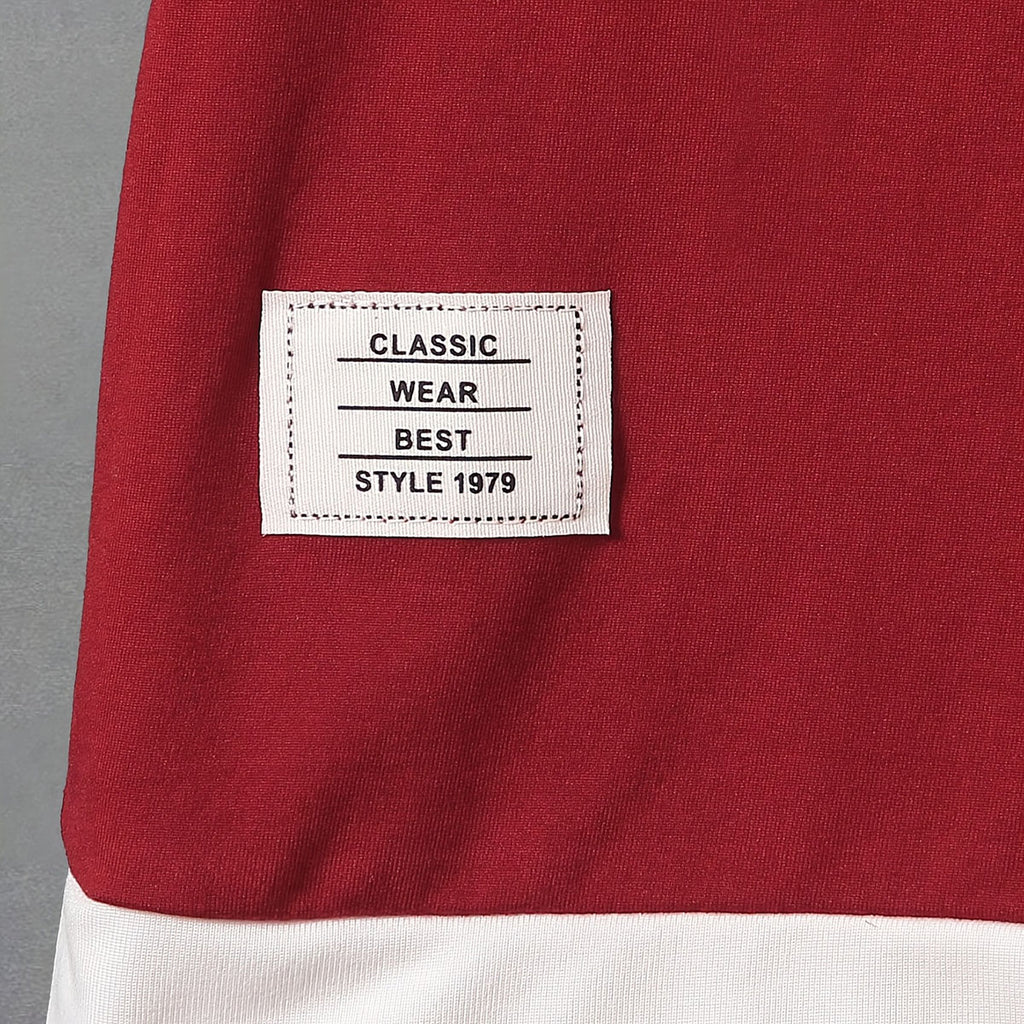 Boys Red Short Sleeve Round Neck T-Shirt With Elasticated Shorts Set Sets