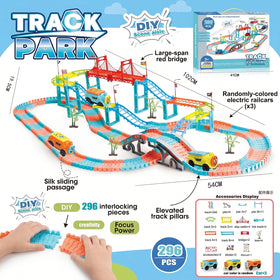 Electric Train Track Toy Set with Lights & Music, Battery Operated Railway Train Set for Kids Boys & Girls Trending Accessories