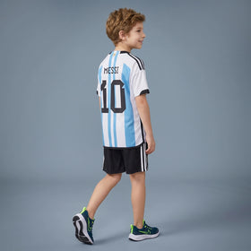 Boys Blue Striped Short Sleeve T-Shirt With Shorts Sets 2 pc. Sets