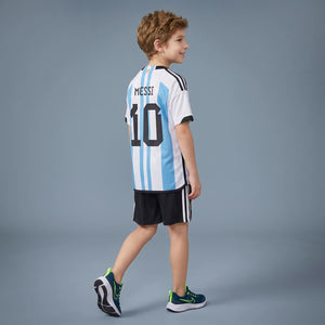 Boys Blue Striped Short Sleeve T-Shirt With Shorts Sets 2 pc. Sets