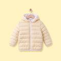 Girls Yellow Hooded Zip-up Puffer Jacket Coats & Jackets Yellow 1-2 Y