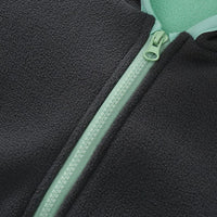 Boys Dark Grey Fleece Front Zipper Hooded Winter Jacket Coats & Jackets