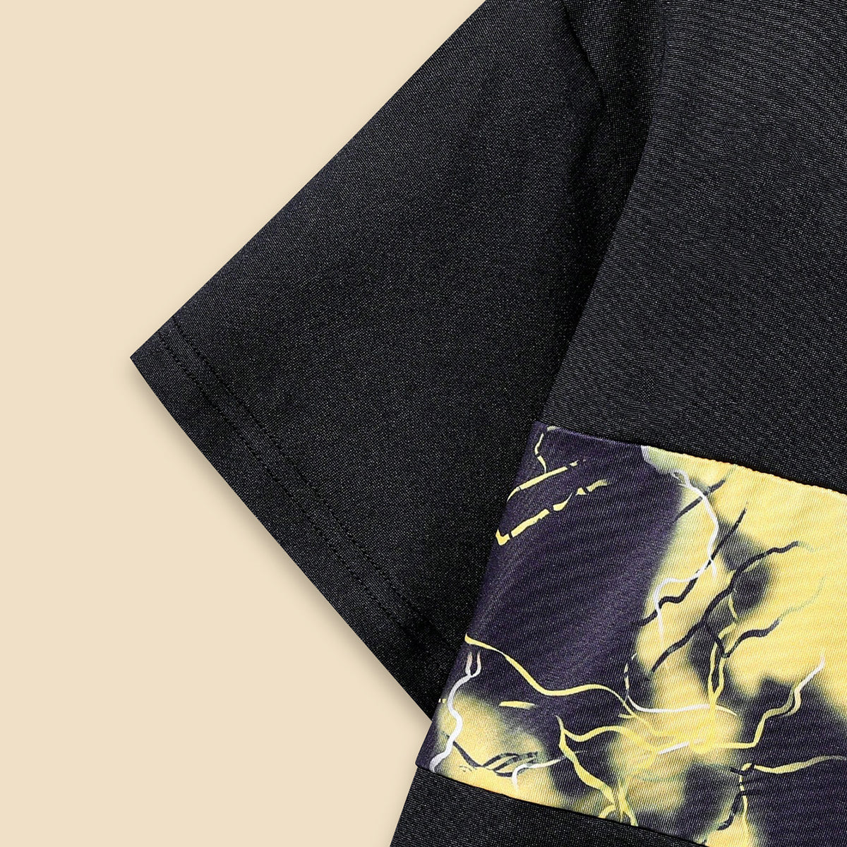 Boys Black Short Sleeves T-Shirt With Abstract Printed Shorts Set 2 pc. Sets