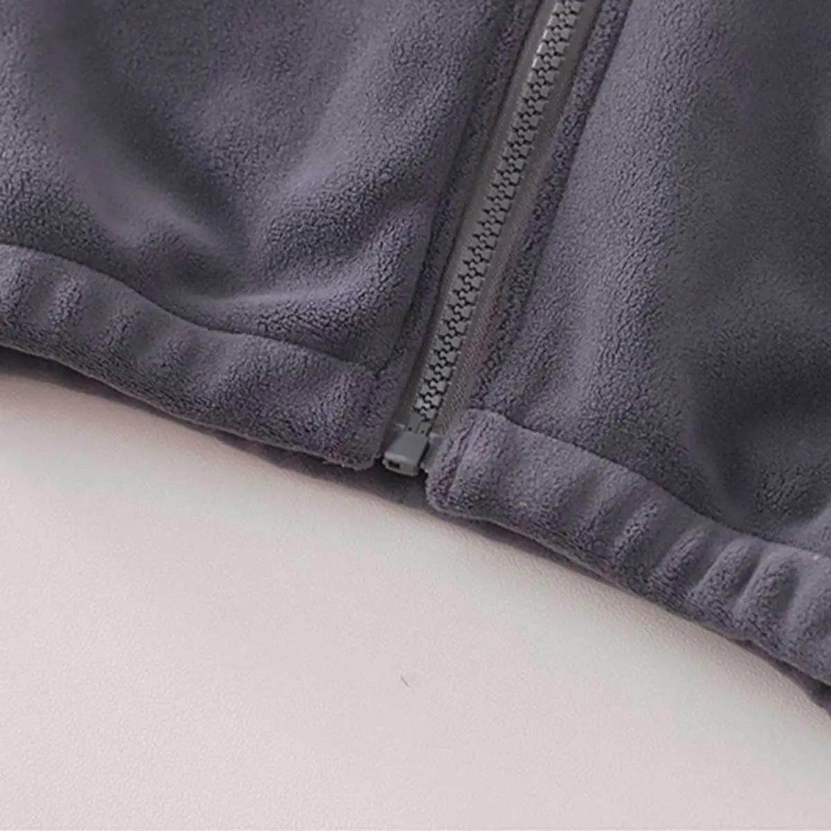 Boys Grey Letters Embroidered Fleece Hooded Zipper Jacket With Jogger Co-ord Sets Sets