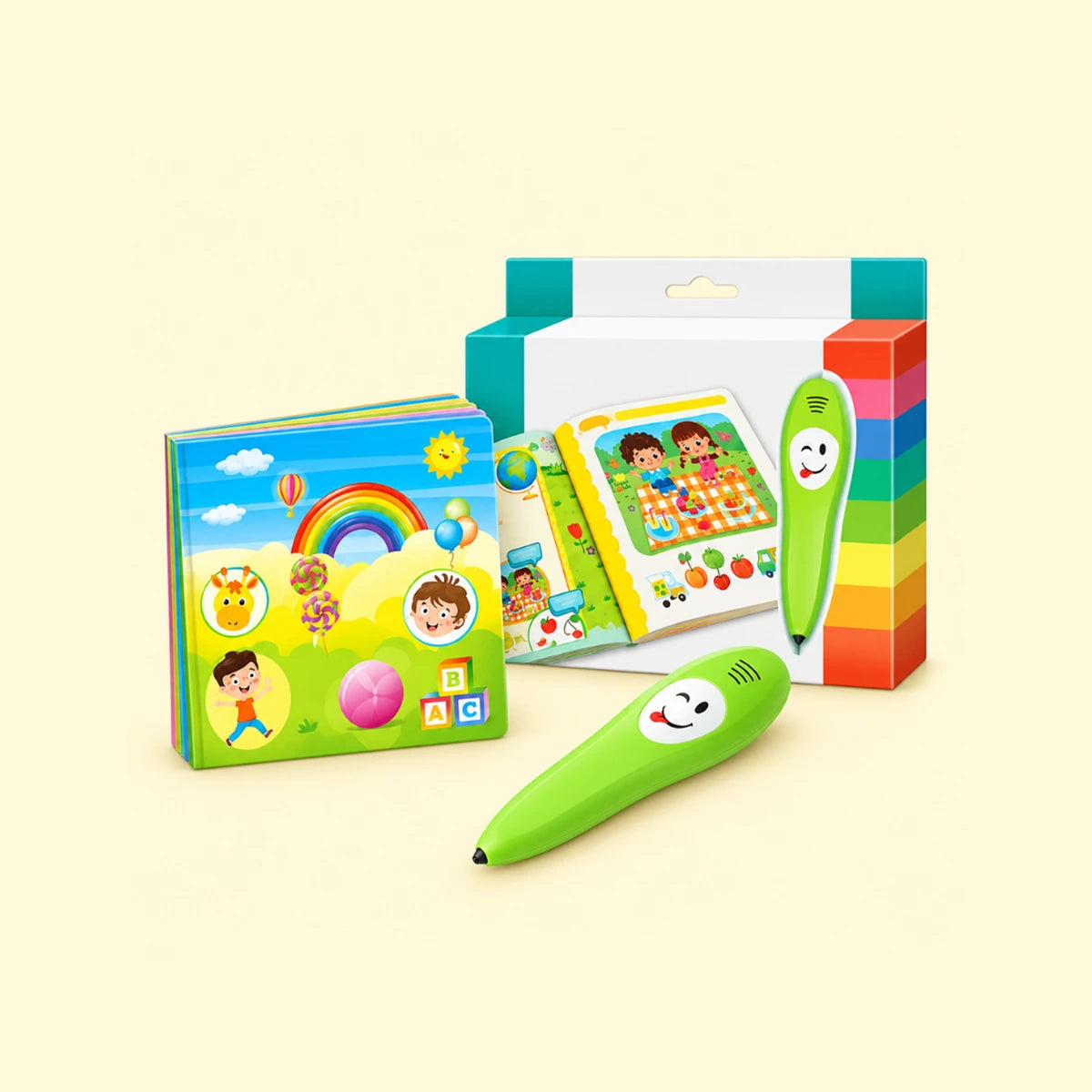 Kids Talking Pen with Learning Book Ages 3 Years Plus Trending Accessories Multicolor Onesize