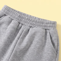 Boys Grey Typographic Sweatshirt & Jogger Sets Sets