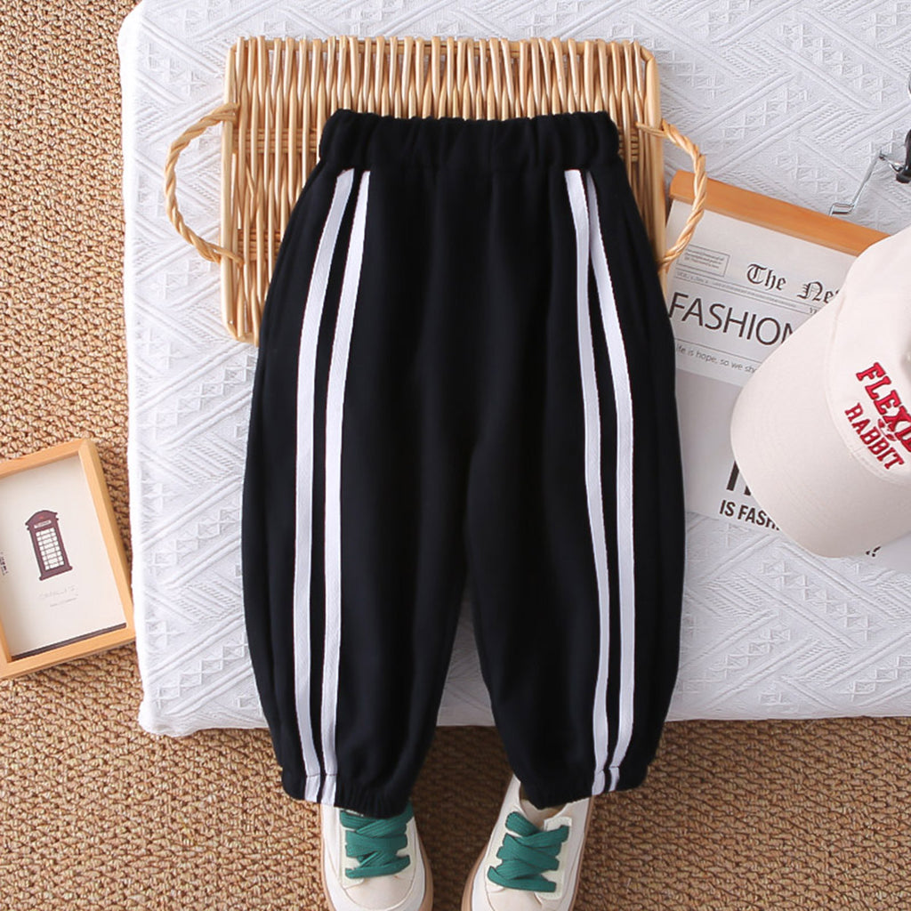 Boys Beige Solid Polo Neck Sweatshirt With Joggers Set 2 pc. Sets