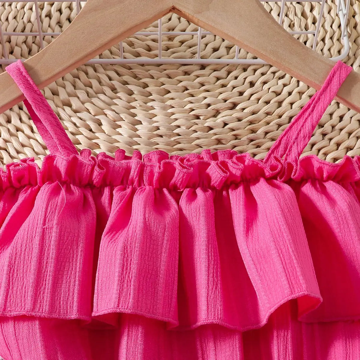 Girls Fuchsia Off Shoulder Fit & Flare Dress Casual Dresses