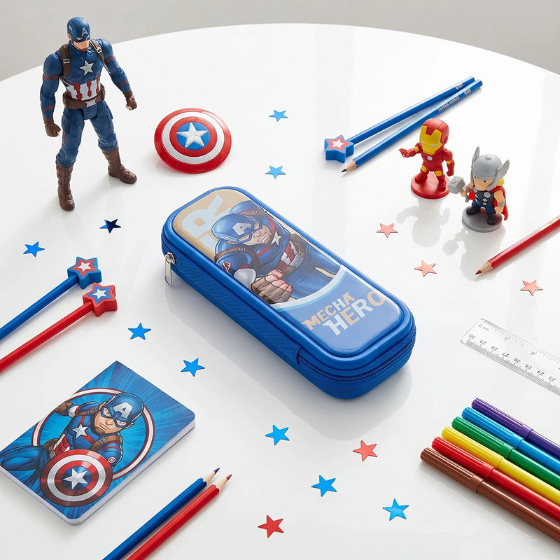 Captain America-Mecha Hero-Hard Shell Pencil Box Trending Accessories