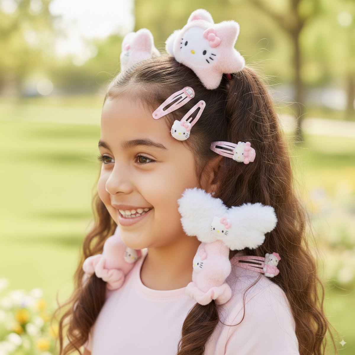 Girls Multicolor Hair Accessories Set Trending Accessories