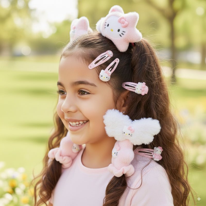 Girls Multicolor Hair Accessories Set Trending Accessories