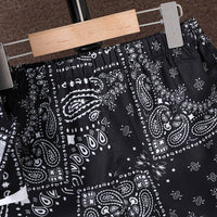 Boys Black Paisley Print Short Sleeve Shirt With Shorts Set 2 pc. Sets