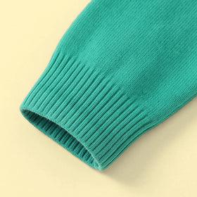 Boys Blue Long Sleeve Excavator Jacquard Sweater Sweaters & Cardigans