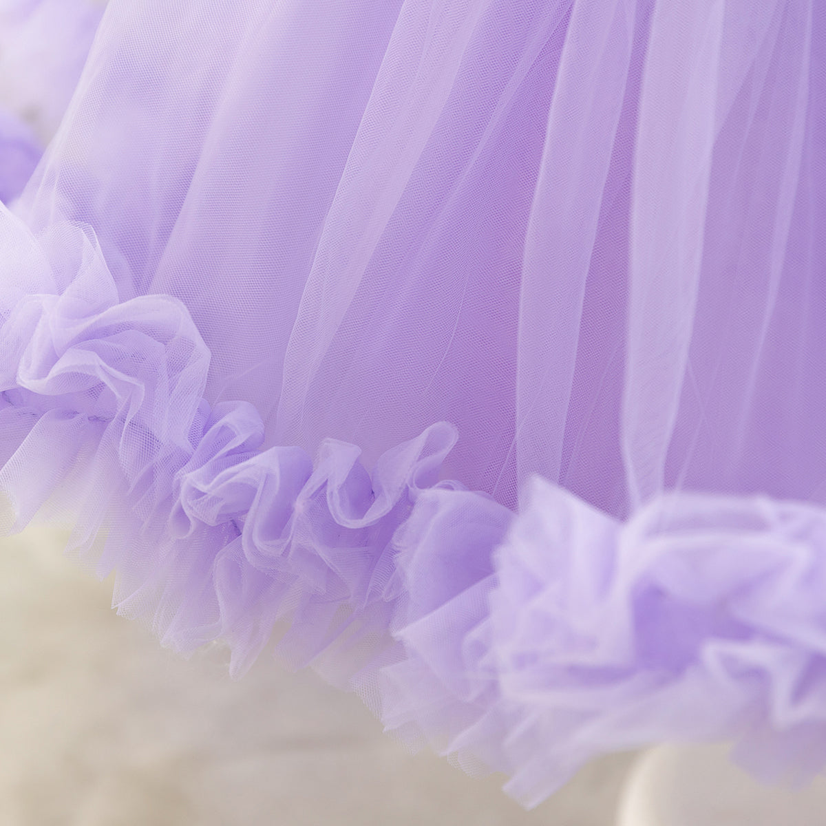Girls Violet Flutter Tulle Mullet Dress Party Dresses
