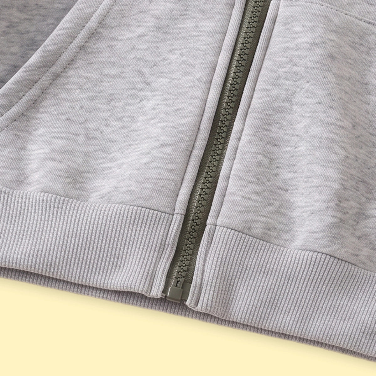 Boys Grey Embroidered Long Sleeve Hooded Jacket Coats & Jackets