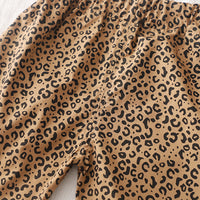 Boys Attached Waistcoat T-Shirt With Brown Animal Printed Shorts Set 2 pc. Sets
