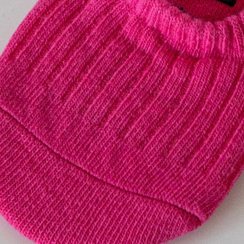 Pack of 5 Girls Multicolour Ribbed Knit Cotton Shoe Liner Socks Socks