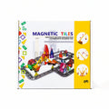Multicolour 3D Magnetic Tiles Construction Vehicle Set with Road Tracks Trending Accessories Multicolor Onesize