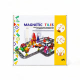 Multicolour 3D Magnetic Tiles Construction Vehicle Set with Road Tracks