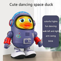 Kids Blue Dancing Astronaut Space Duck Toy with Lights Trending Accessories