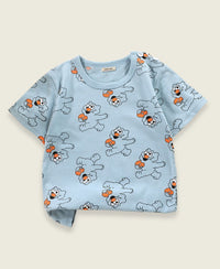 Boys All Over Printed Round Neck T-shirts Tshirts