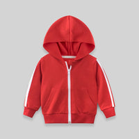Boys Green Long Sleeves Solid Hooded Sweatshirt Sweatshirts & Hoodies Red 1-2 Y 