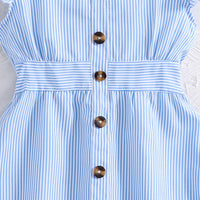 Girls Short Sleeve Fit & Flare Dress Casual Dresses   