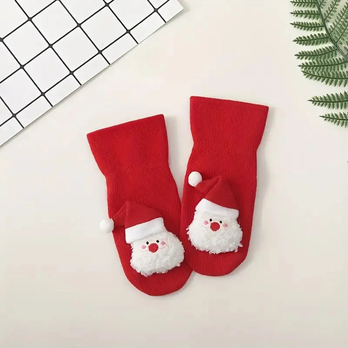 Baby Red Santa Claus Christmas Socks - 1 Pair Trending Accessories