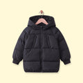 Boys Black Quilted Hooded Zip-up Jacket Coats & Jackets Black 1-2 Y