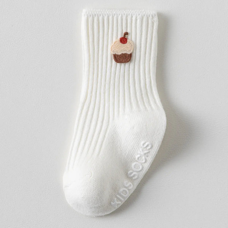 Pack of 6 Boys Multicolour Embroidery Applique Ankle Length Socks Socks