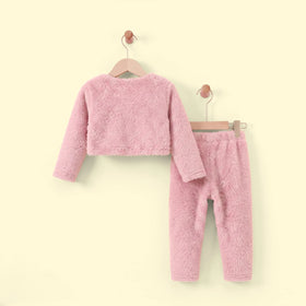Girls Pink Long Sleeve Top With Pants Sets 2 pc. Sets