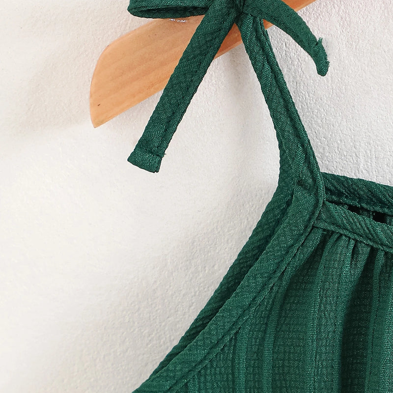 Girls Multicolor Self Design Stripes Sleeveless Dresses Pack Of 2 Casual Dresses