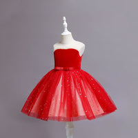 Girls sleeveless Embellished Fit & Flare Party Dress Party Dresses   