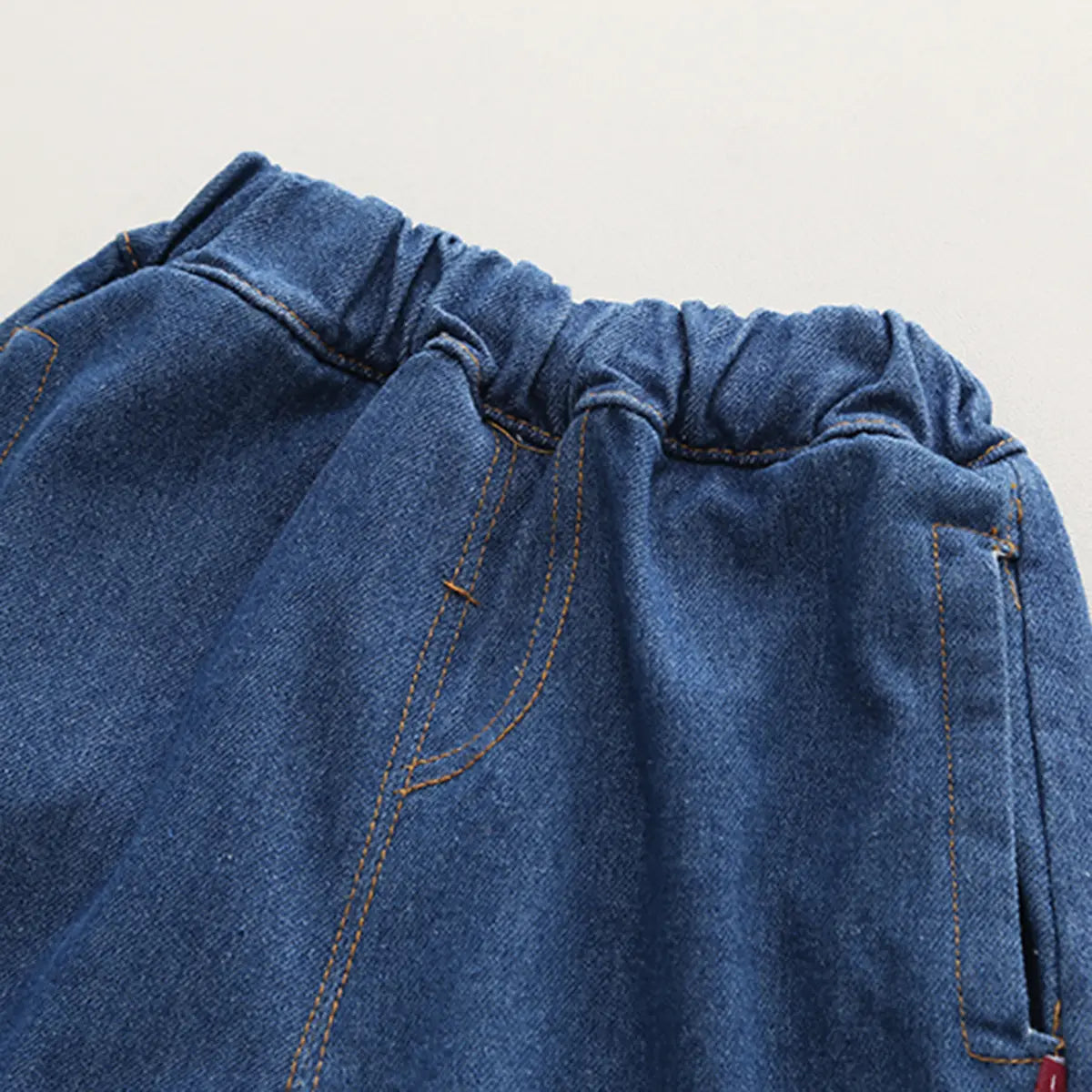 Boys Blue Long Sleeve Denim Jacket With Jogger Co-ord Sets Sets