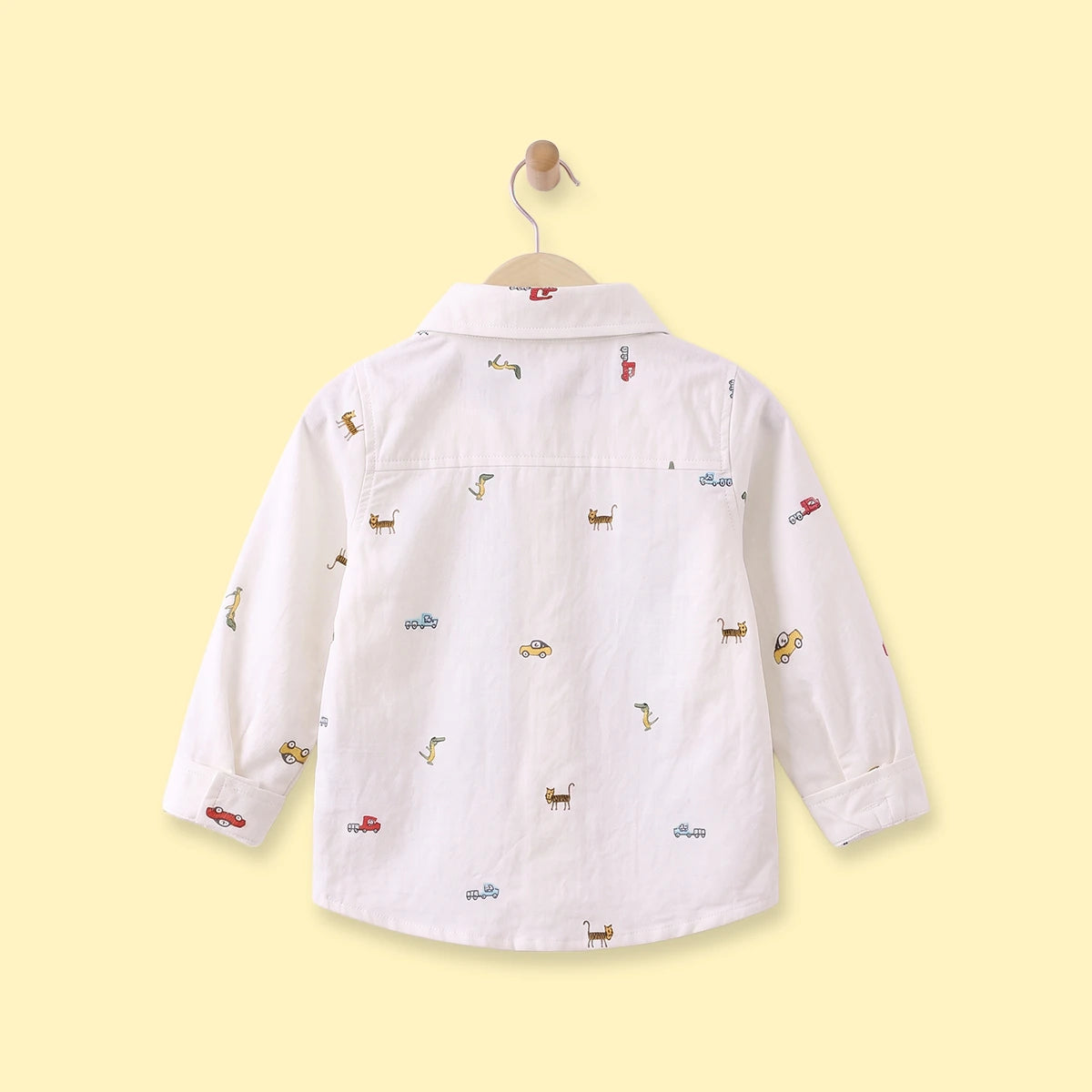 Boys Off White Graphic Long Sleeve Shirt Shirts