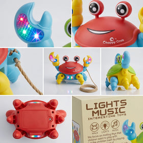 Crawling Crab Toy for Toddlers, Musical Baby Toy with LED Lights Trending Accessories