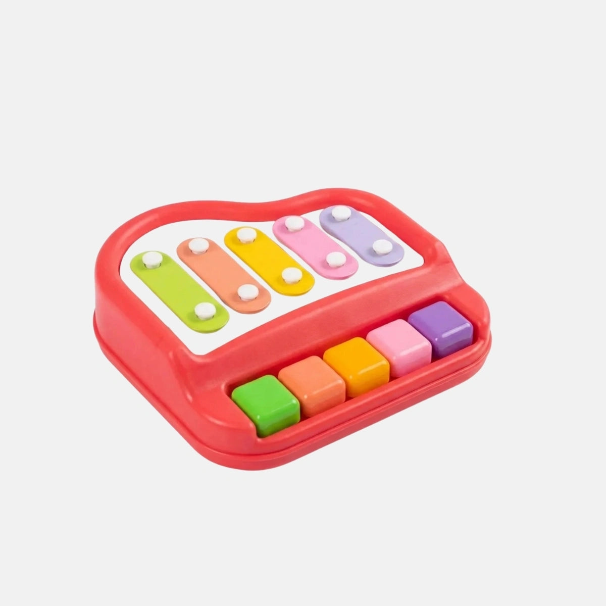 Kids 2-in-1 Rainbow Piano & Xylophone Musical Toy Trending Accessories Multicolor Onesize