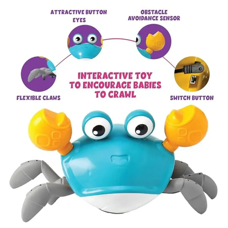Baby Musical Crawling Crab Toy Trending Accessories