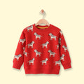 Boys Red Long Sleeve Animal Print Sweatshirt Sweatshirts & Hoodies Red 1-2 Y