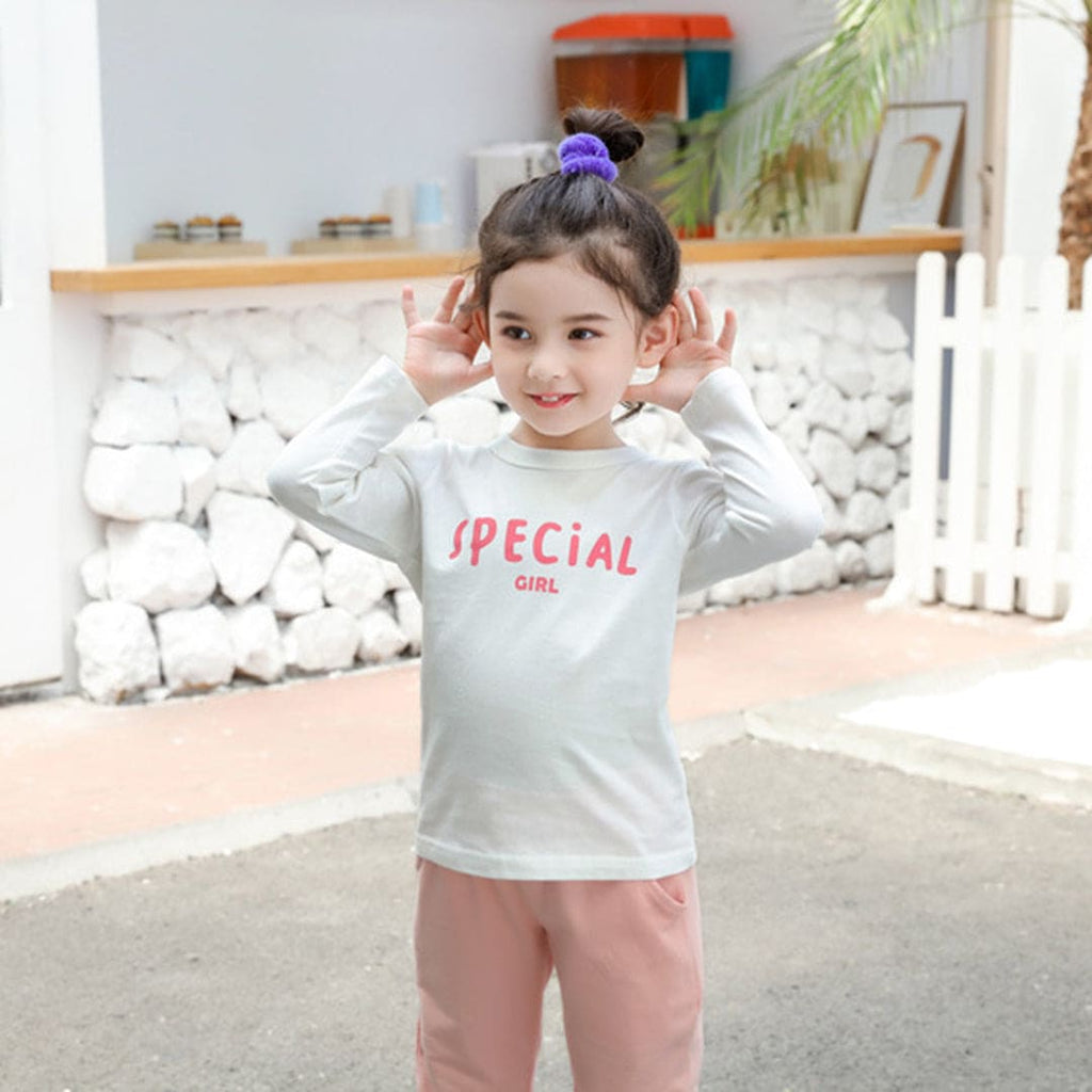 Girls Printed Long Sleeves T-shirt Tshirts   