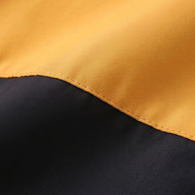 Boys Yellow Colourblocked Zip-Up Hooded Jacket Coats & Jackets