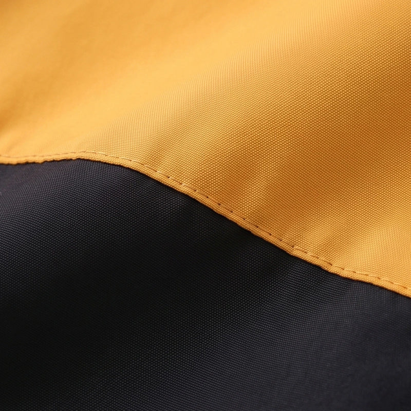 Boys Yellow Colourblocked Zip-Up Hooded Jacket Coats & Jackets