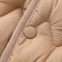 Boys Light Brown Quilted Sleeveless Jacket Coats & Jackets
