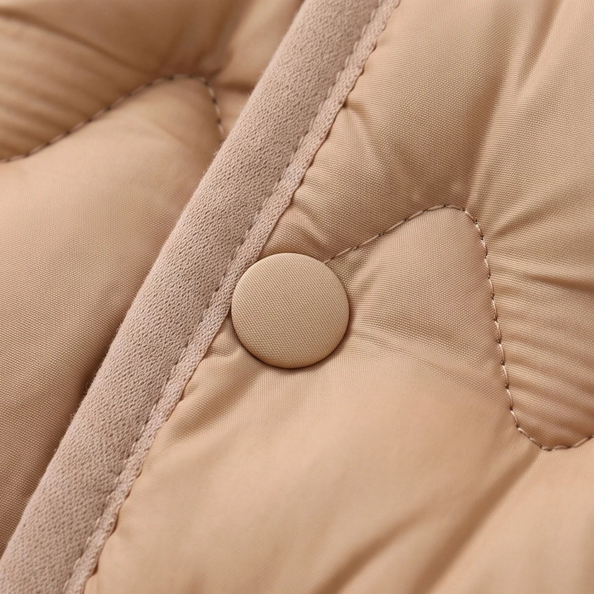 Boys Light Brown Quilted Sleeveless Jacket Coats & Jackets
