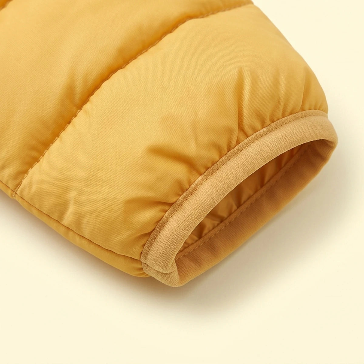 Girls Yellow Hooded Quilted Puffer Jacket Coats & Jackets